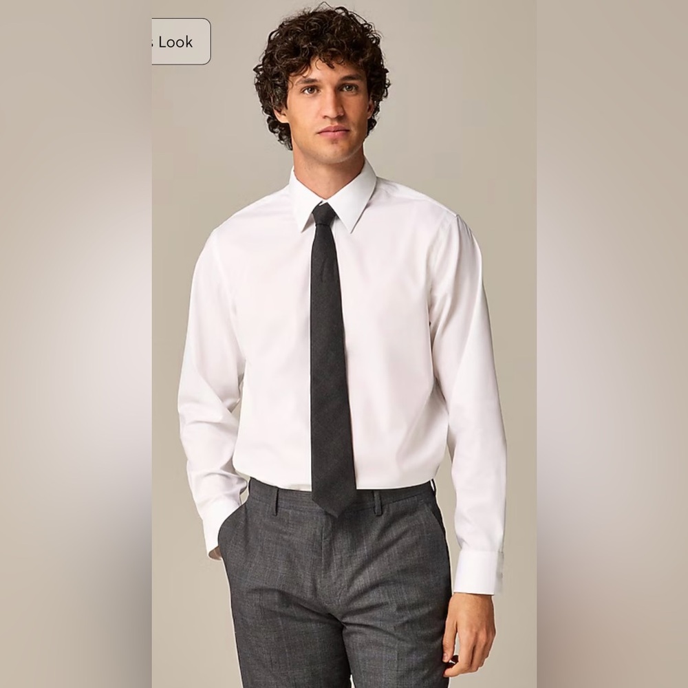 J.Crew Slim Bowery performance stretch dress shirt with spread collar